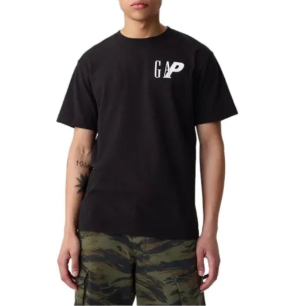 Palace Skateboards GAP T-Shirt Short Sleeve Tee Black Streetwear Large NWT